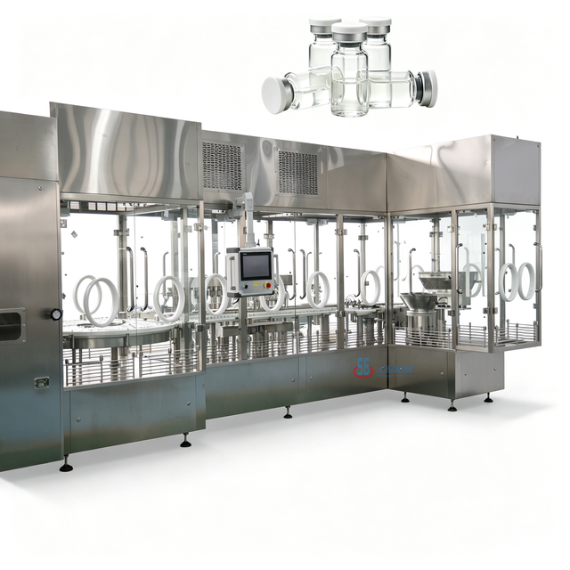 High Speed Aseptic Vial Injectable Filling, Stoppering and Crimping Machine