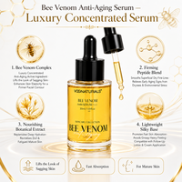 Sérum Visage au Venin d'Abeille OEM ODM 30ml – Raffermissant, Liftant, Anti-Rides, Lisse les Ridules, Nourrissant, Hydratant, Anti-Âge