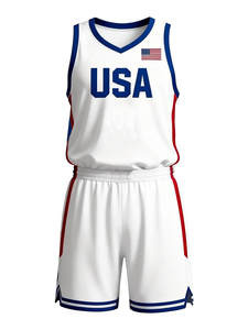 Ensemble uniforme de basketball personnalisé réversible bleu marine pour femmes et hommes, maillot de sport vierge pour sublimation - Product Image 6