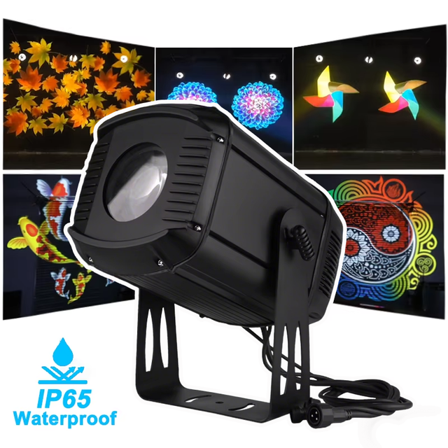 500w High Brightness Zoom Custom Made Gobo Projector IP65 Led Waterproof Outdoor Gobo Projector Building Advertising Lights