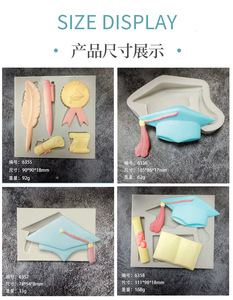 Tốt Nghiệp Hat Owl Giáo Viên Silicone Fondant Khuôn Nướng Bánh Trang Trí Công Cụ Làm Bánh - Product Image 4