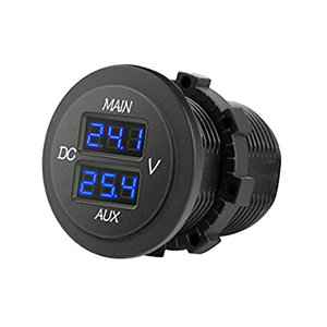 Buena calidad buena calidad <span class=keywords><strong>Digital</strong></span> 12V Marine Volt Meter DC Auto Car Dashboard Car Volt Meter Dual Screen LED Color opcional - Product Image 2