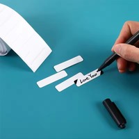 Étiquettes de vêtements thermocollantes pré-découpées en tissu, personnalisables avec marqueur permanent pour uniformes scolaires, de camp et de garderie