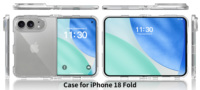 Étui pliable de haute qualité pour iPhone Duo, antichoc, transparent, personnalisé, anti-jaunissement, vente en gros pour iPhone 18
