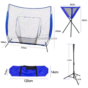 Cao qualityportable bóng mềm batting bày bảo vệ đánh đào tạo thực hành bóng chày Net bóng mềm Net - Product Image 5