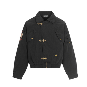 Nuevo Abrigo de Invierno para <span class=keywords><strong>Hombre</strong></span>, Cálido, de Algodón, Estilo Americano Clásico con un Toque Retro y Bordado de Emblemas - Product Image 1