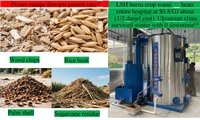 Chaudière industrielle à biomasse à faible vapeur, à alimentation automatique par bio-carburant (bagasse de canne à sucre, sciure de bois, paille), à faible consommation d'énergie verticale, modèle Faith