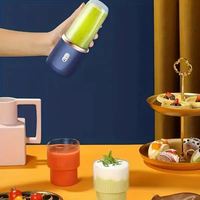 Blender portable, mixeur électrique à 6 lames, mixeur et presse-agrumes USB de qualité alimentaire pour usage domestique et commercial