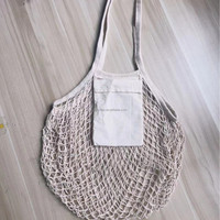 Sacs de marché en coton naturel réutilisables sur mesure, sacs fourre-tout en coton biologique grande capacité