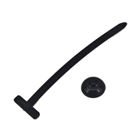 Attaches en nylon noir autobloquantes multifonctions avec fixation par boulon traversant – Idéales pour moteur