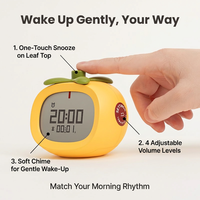 Réveil numérique avec fonction snooze, rétroéclairage LED, volume à 4 niveaux, minuterie de compte à rebours, affichage de la date et du calendrier, autonomie de la batterie de plus de 240 jours