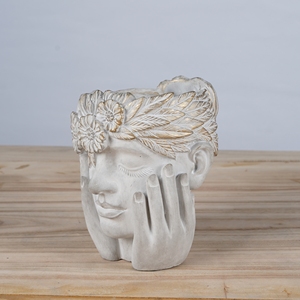 Lianda fatta a mano in cemento venere statua piantatrice oro creativo Design decorazione per <span class=keywords><strong>la</strong></span> casa arte scultura pacchetto all'ingrosso - Product Image 5