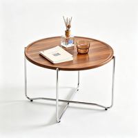 Table basse minimaliste moderne de style italien pour petits espaces et appartements en MDF
