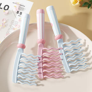 Peine de masaje con cojín de aire, de dientes ondulados y grandes, antiestático, de plástico, para uso diario en el hogar para mujeres. - Product Image 5