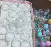 Nouvelles capsules rondes en plastique vides de 28 mm, 32 mm, 38 mm, 45 mm, pour distributeurs automatiques de jouets Gachapon, idéales pour les cadeaux de fête pour enfants