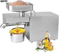 Presse à huile de cuisine biologique électrique automatique Expulseur pour avocat, noix de coco, lin, cacahuète, huiles de ricin