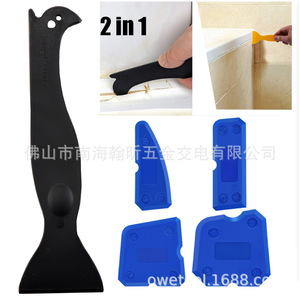 2 In 1 Silicone Squeegee <b>Hook</b> For Floor Grout Sealing Kitchen Bathroom Blue - Product Image 3