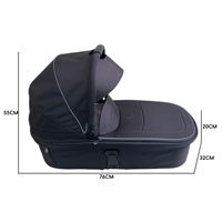 Accessoires de poussette pour bébé avec logo personnalisé, berceau en coton, poussette de voyage pour enfants
