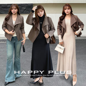 Veste Courte Femme Grande Taille en Daim Runqi, Coupe Slim avec Revers, Épaisseur Moyenne, Design Ajusté, Idéale pour les Vacances en Plein Air - Product Image 3