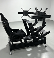 Structure ultra-stable, cadre en profilé aluminium épais 40160, cockpit de simulation de course Elite, sans vibrations pendant les jeux de course intenses