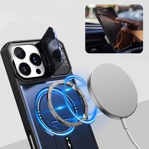 Di lusso armatura Flip fotocamera proteggere la ricarica Wireless custodia del telefono per <span class=keywords><strong>iPhone</strong></span> 17 Pro Max magnetico pieghevole <span class=keywords><strong>Cover</strong></span> - Product Image 4