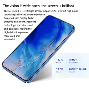 Hua-wei Nova 12 5G Smartphone Hongmeng OS4.0 6,7 pulgadas 60MP Frontal 50MP Cámaras duales traseras 256GB/512GB ROM Teléfonos móviles 4500mA