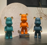 Offre Spéciale ours Sculpture en brique grands ours brique simple décoration de la maison ours support en brique