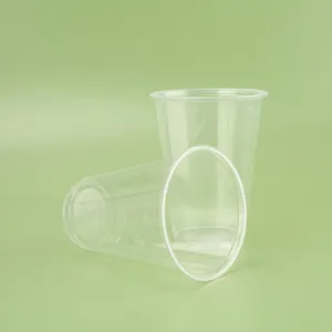 Caja De Puff Desechables Benutzer definiertes Drucken Logo PP Einweg-Plastik trink verkostung Wieder verwendbarer Party-Plastik becher