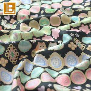 碧路可爱卡通可爱图案印花定制日本设计师Yukiemon 100% 棉府绸儿童面料 - Product Image 6