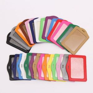Leather Id Badge <b>Wallet</b> Blocking <b>Card</b> <b>Holder</b> With Strap - Product Image 1