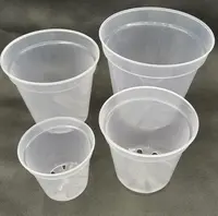 Grosir Plastik Transparan Pot Bunga Anggrek Pot Anggrek dengan Lubang Pot Anggrek Bening Keranjang Plastik Bening
