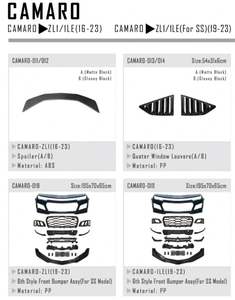 Para Camaro 16-23, Mejora a Parachoques Delantero Estilo ZL1/ILE de Sexta Generación para Camaro 16-23, Mejora a Parachoques Delantero Estilo ZL1/ILE de Sexta Generación - Product Image 2