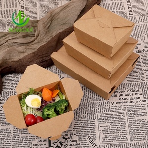 Hộp giấy kraft dùng một lần, chống rò rỉ, bán buôn SUMKOKA BPI, dịch vụ tùy chỉnh, hộp giấy đựng thức ăn mang đi - Product Image 2