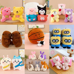 Peluche en gros de 8 pouces, panda déguisé en renard, personnalisable, créative, cadeau de mariage, jouet en peluche à rembourrage, jouet en peluche en vrac pour machine à griffes - Product Image 2