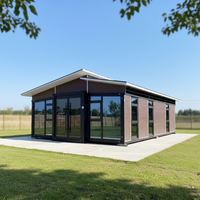 Serre de transport en acier préfabriquée pliable et extensible de 20 pieds, moderne, étanche, pour hôtel ou chambre à coucher facile à aménager