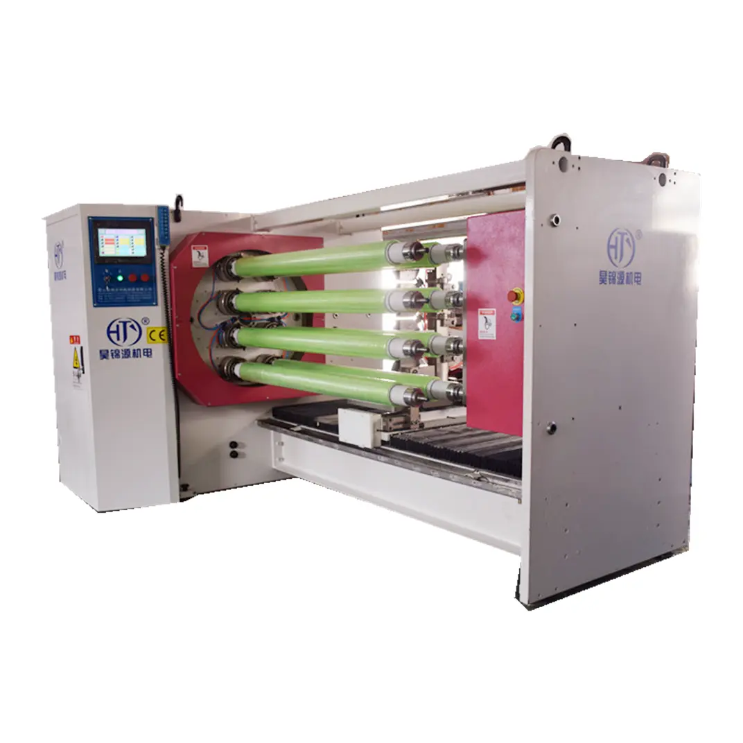 HJY-QJ08 Eight shafts tape cutting machine for many kinds of adhesive tapes