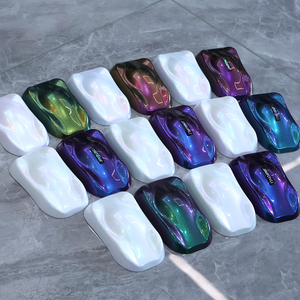 Pigment <span class=keywords><strong>Caméléon</strong></span> Effet Perle avec Effet <span class=keywords><strong>Peinture</strong></span> Automobile Candy, Base Chrome Aurore Blanche, Décalage Aurore <span class=keywords><strong>Bleu</strong></span>-Violet, <span class=keywords><strong>Peinture</strong></span> Automobile Effet Miroir - Product Image 2