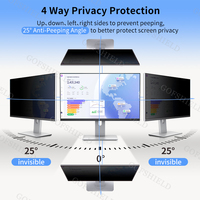 Filtre de confidentialité GOFSHIELD anti-espion à 4 voies facile à installer pour les écrans LCD grand écran de 19 à 27 pouces, les téléphones mobiles, les montres intelligentes (obscurcissement