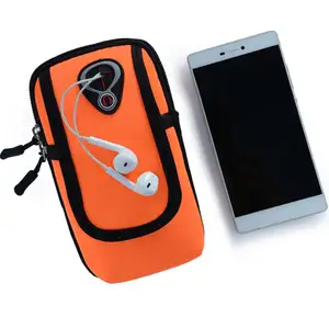 Custom Wholesale Outdoor Diving Running Gym Neoprene Waterproof Mobile Phone Bags Cases