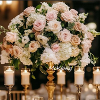 Arrangement de centre de table de mariage rose artificielle centres de table pour la décoration de mariage