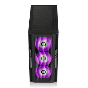 LOVINGCOOL OEM Custom Mid ATX Tower <span class=keywords><strong>Gaming</strong></span> <span class=keywords><strong>Computer</strong></span> case con vidrio templado <span class=keywords><strong>Computer</strong></span> case Mid ATX Tower <span class=keywords><strong>CPU</strong></span> case Fans para PC - Product Image 3