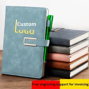 <b>A5</b> Business Notebook Custom Logo <b>Notepad</b> Set Creative Office Magnetic Closure Notebooks & DiariesWholesale - Product Image 2