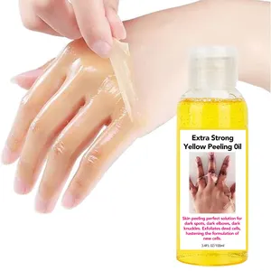private label the best and effective wholesale extra strength yellow peeling oil 60ml black skin
