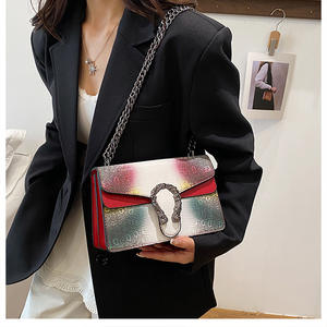 Luxury Minimalist Women's New Arrival <b>Shoulder</b> <b>Bags</b> High-Quality Large Capacity Crocodile-Patterned <b>Small</b> Square <b>Shoulder</b> <b>Bag</b> - Product Image 1