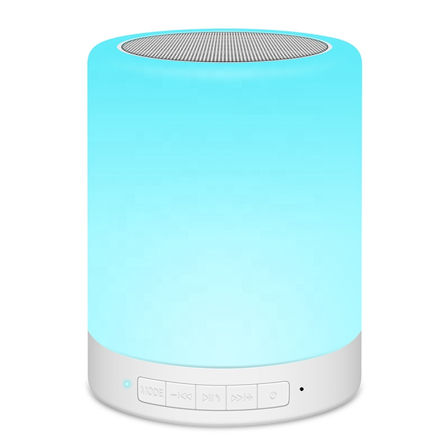 Lithium Battery Operated Touch Music Night Light Table Lamp Speaker Quran with Led RGB Color Changing