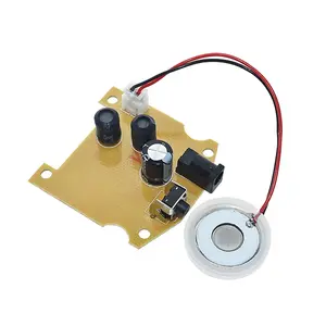 Pelembap udara ultrasonik 20mm 113KHz, pembuat kabut keramik USB, Aksesori Pelat pelembap transduser + modul PCB D20mm