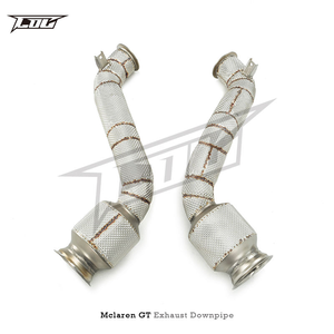 Downpipe Sportivo Personalizzato in Acciaio Inox Boska per McLaren GT 4.0T 2019-2023 con Scudo Termico e Catalizzatore - Product Image 6