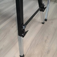 Table de travail pliante en métal durable pour le travail du bois, vente directe usine, rangement facile, disposition personnalisable, garantie 1 an