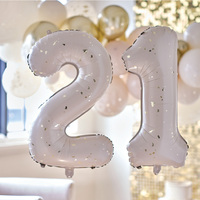 Ballons numérotés en Mylar 18/21/30/40/50/60, 26 pouces, avec paillettes dorées, guirlande de ballons Joyeux Anniversaire pour la décoration de fête