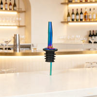 Verseur de vin et spiritueux en acier inoxydable, bec verseur pour bouteille de liqueur, outil de bar pour whisky, cocktail, barman